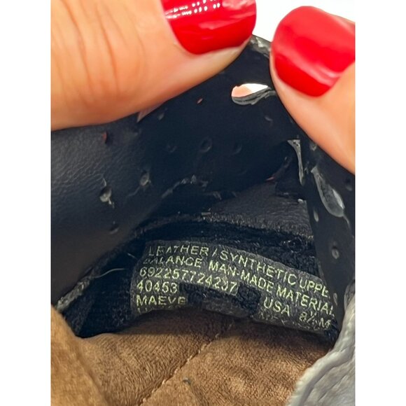 Thom McAn Women's Leather Cut-Out Comfort Wedge Clogs Size 8.5 Black Casual - Picture 8 of 8